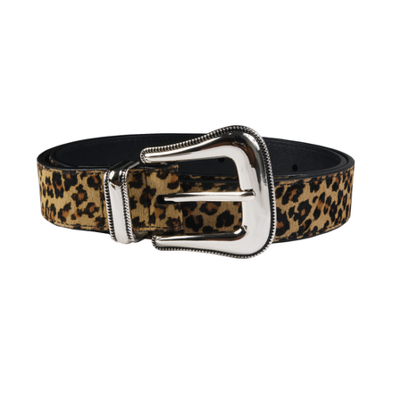 CHEETAH LEATHER BELT