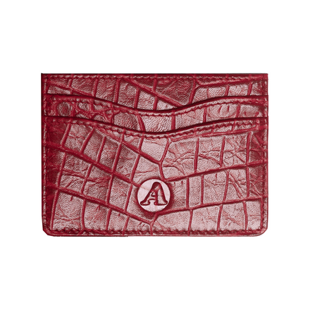 RED CROC CARDHOLDER
