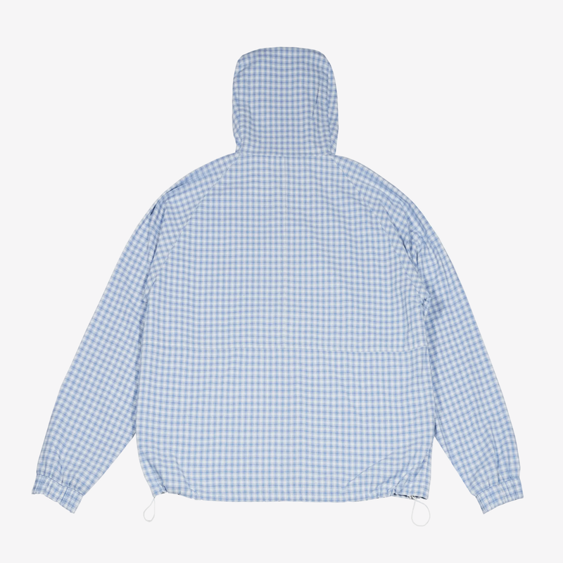 BLUE PLAID SHELL JACKET