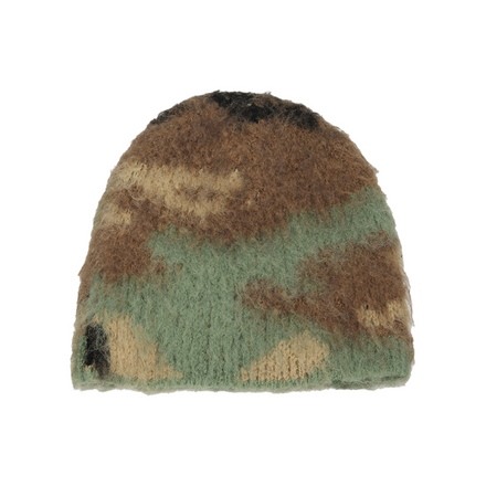 MOHAIR CAMO BEANIE