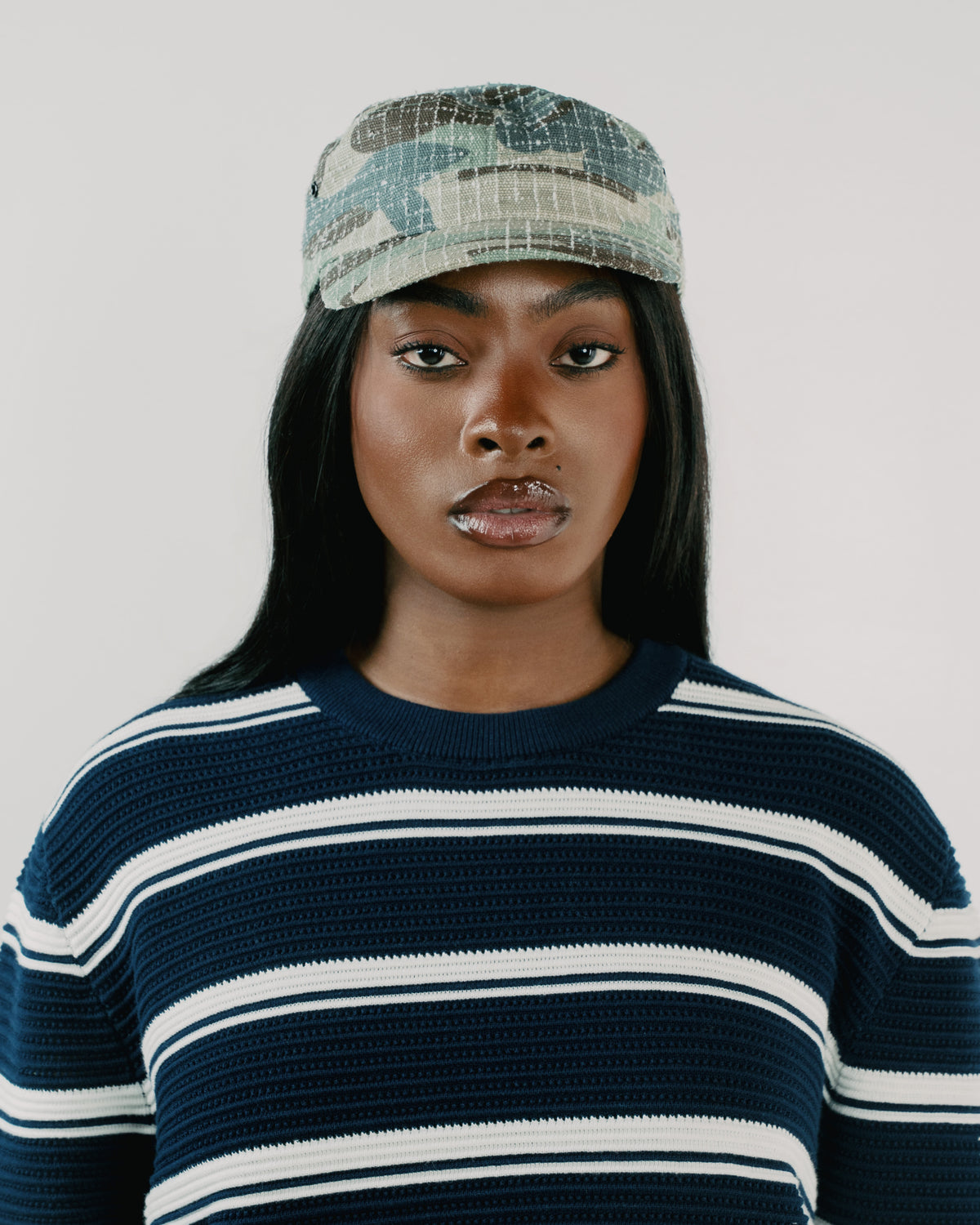 NEEDLE PUNCH CAMO CADET HAT