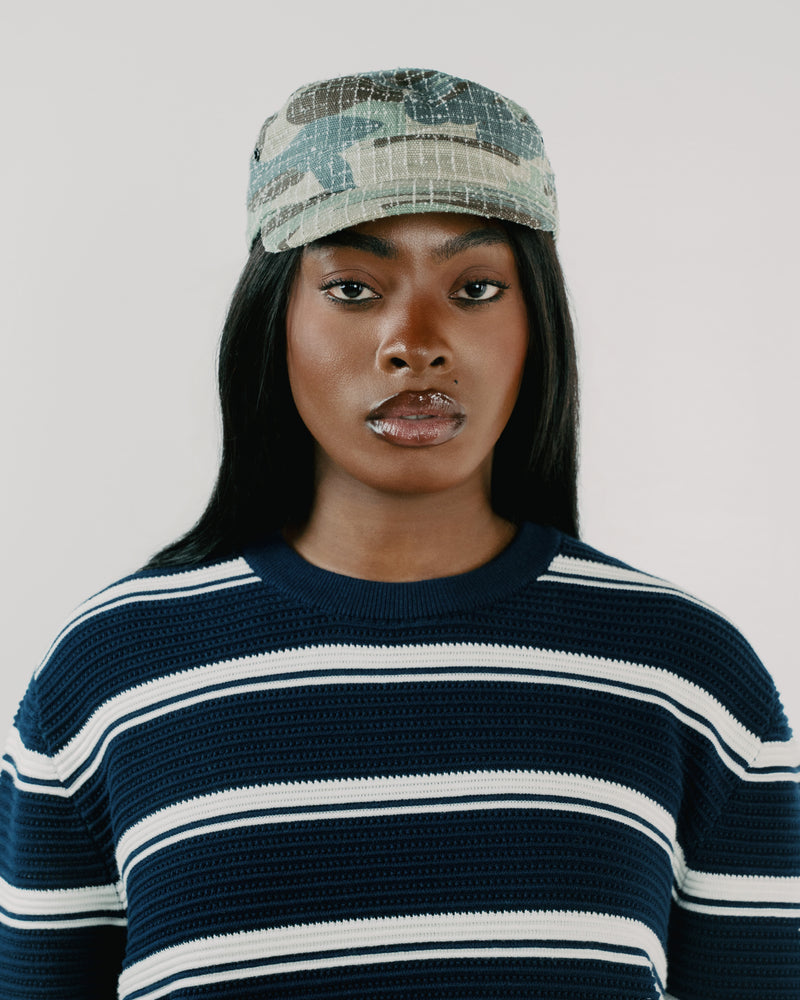 NEEDLE PUNCH CAMO CADET HAT