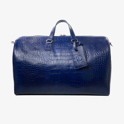 NAVY CROC DUFFLE BAG