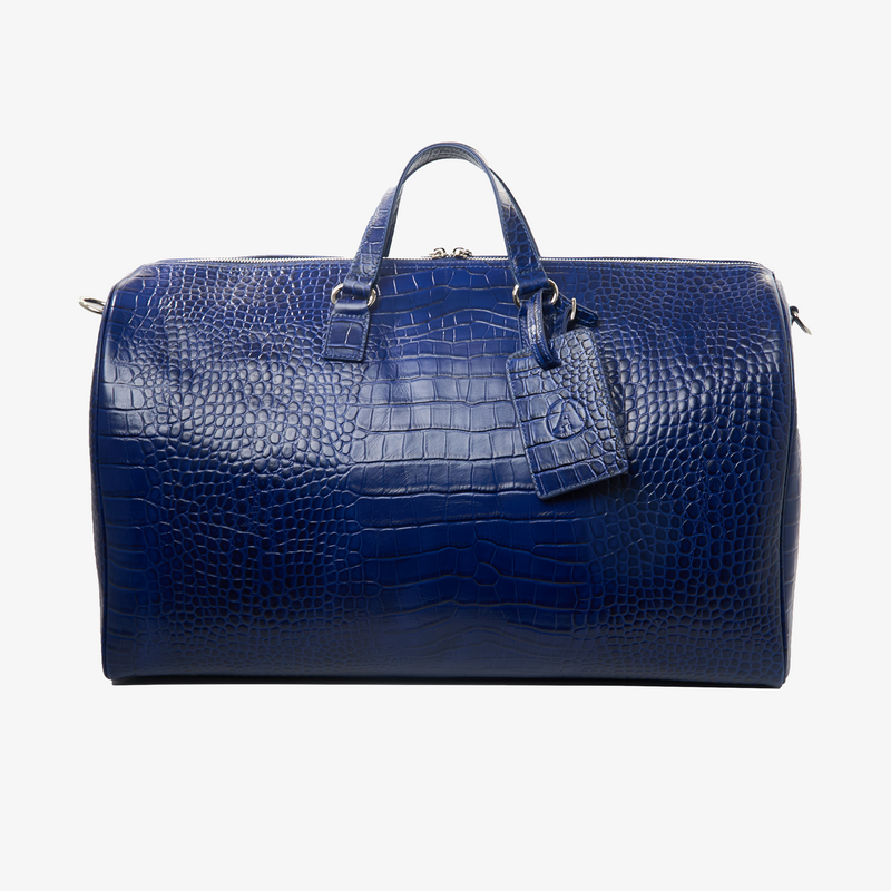 NAVY CROC DUFFLE BAG