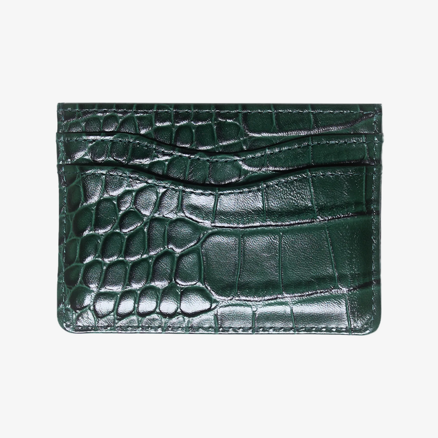 GREEN CROC CARDHOLDER