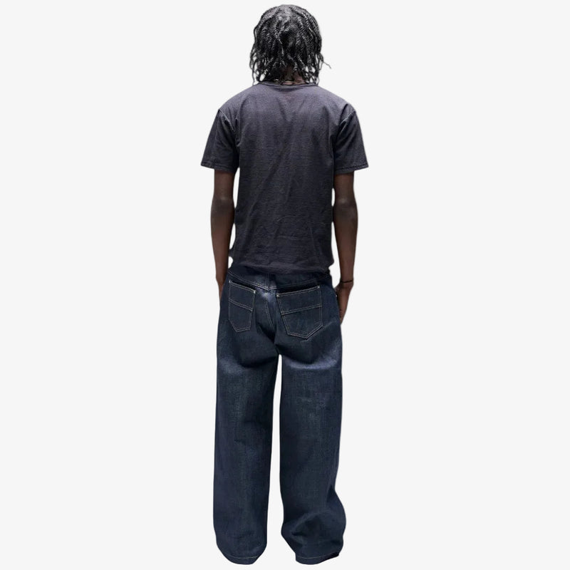 INDIGO BAGGY RAW SELVEDGE DENIM