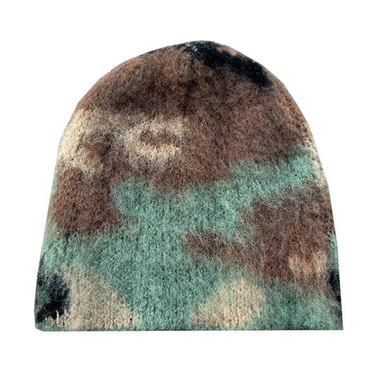 MOHAIR CAMO BEANIE