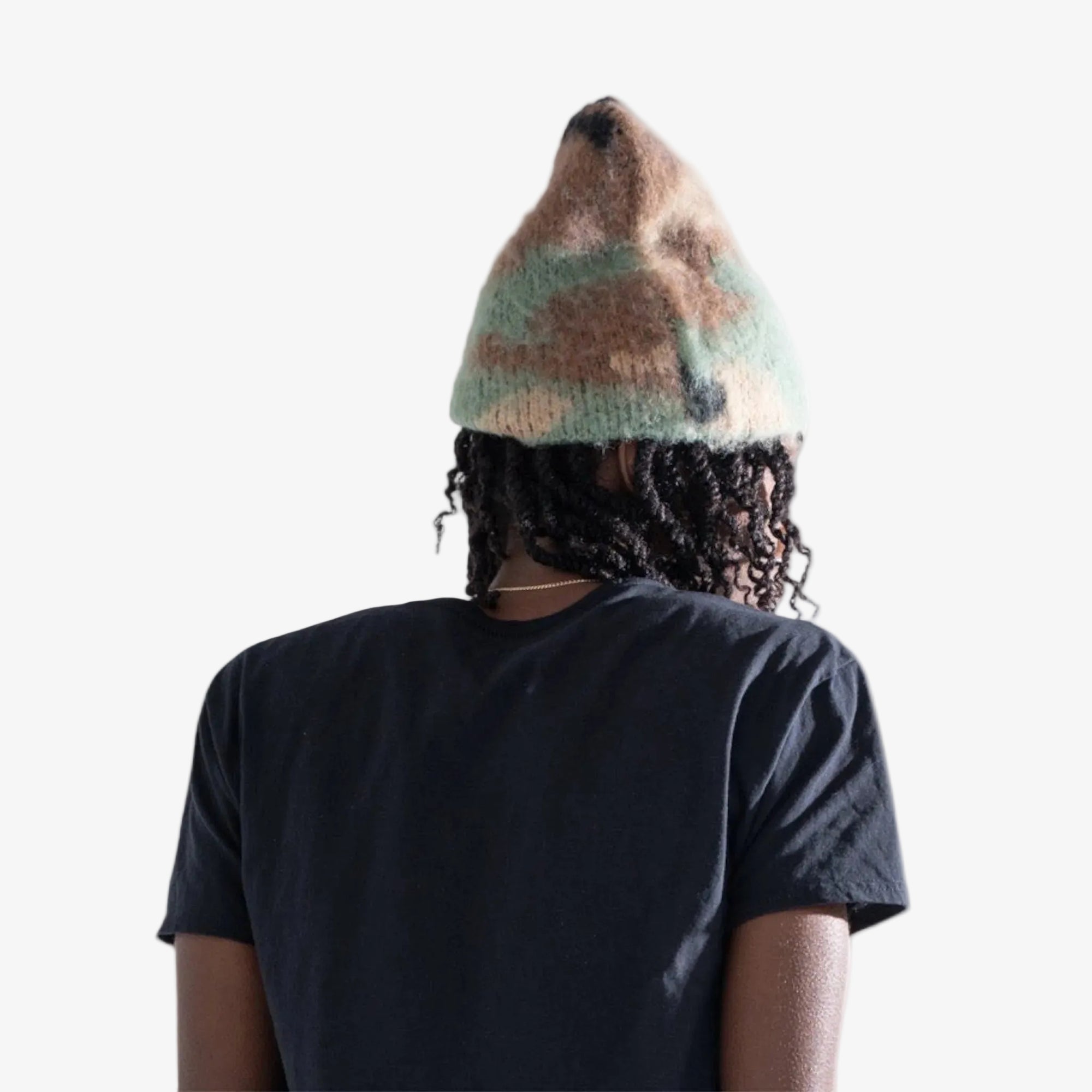 MOHAIR CAMO BEANIE