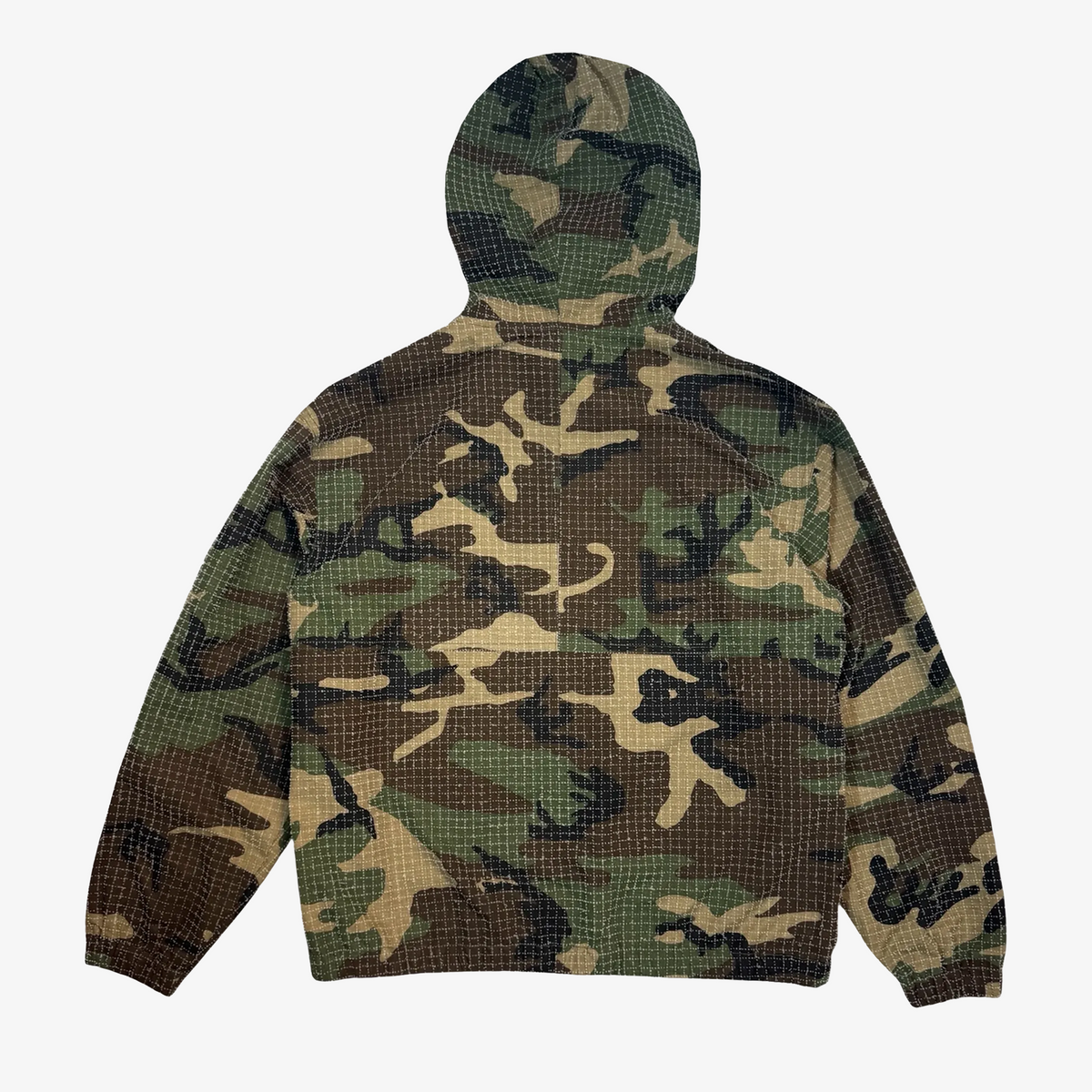 NEEDLE PUNCH RIPSTOP CAMO ZIP UP