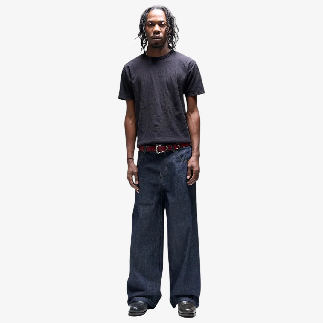 INDIGO BAGGY RAW SELVEDGE DENIM