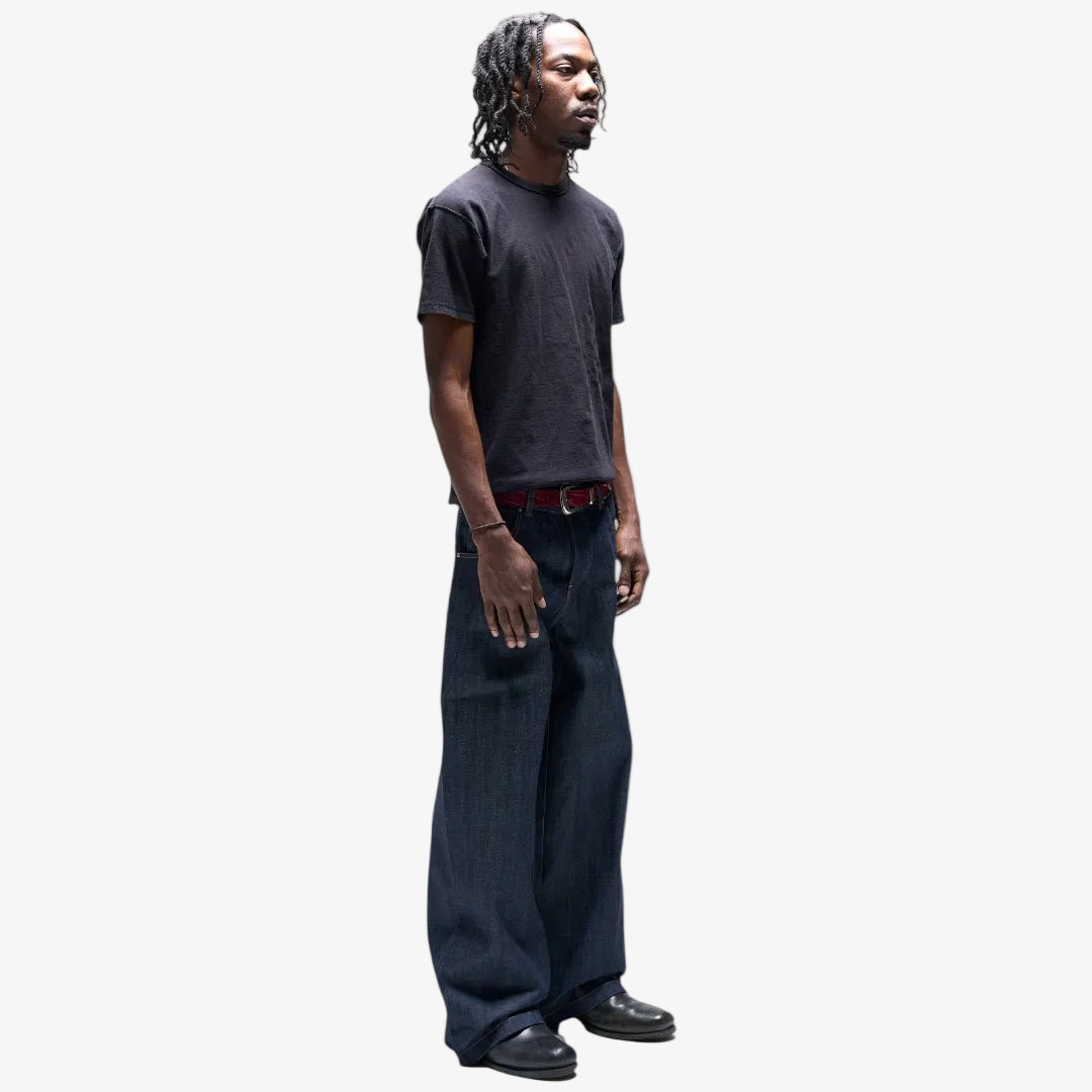 INDIGO BAGGY RAW SELVEDGE DENIM