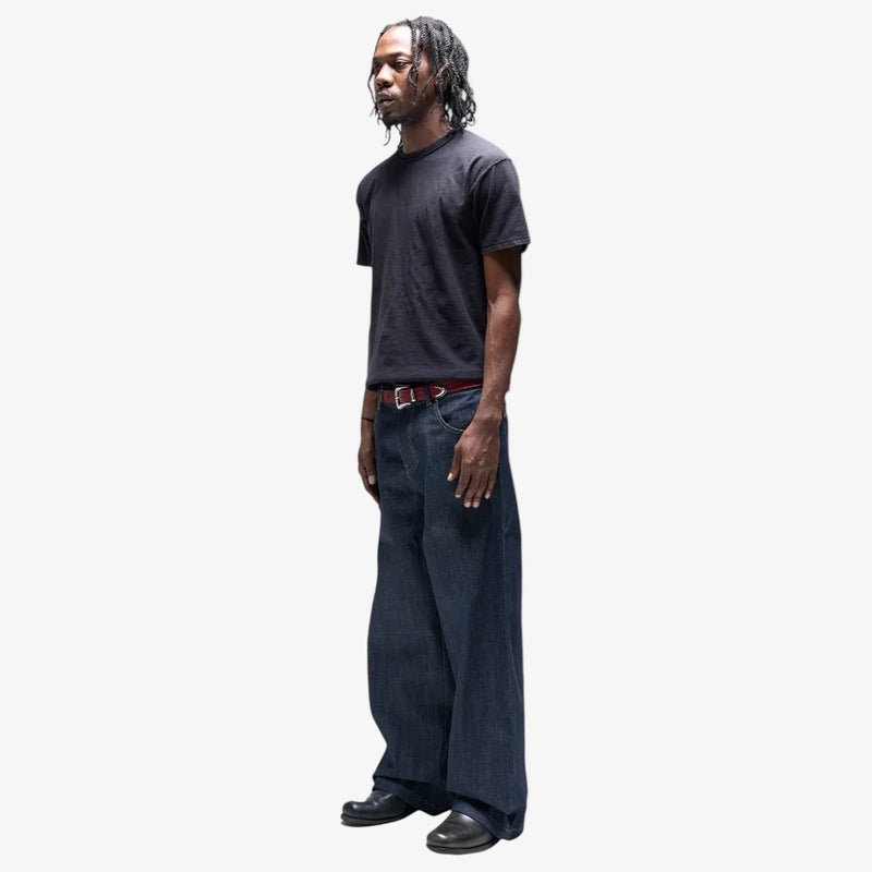 INDIGO BAGGY RAW SELVEDGE DENIM