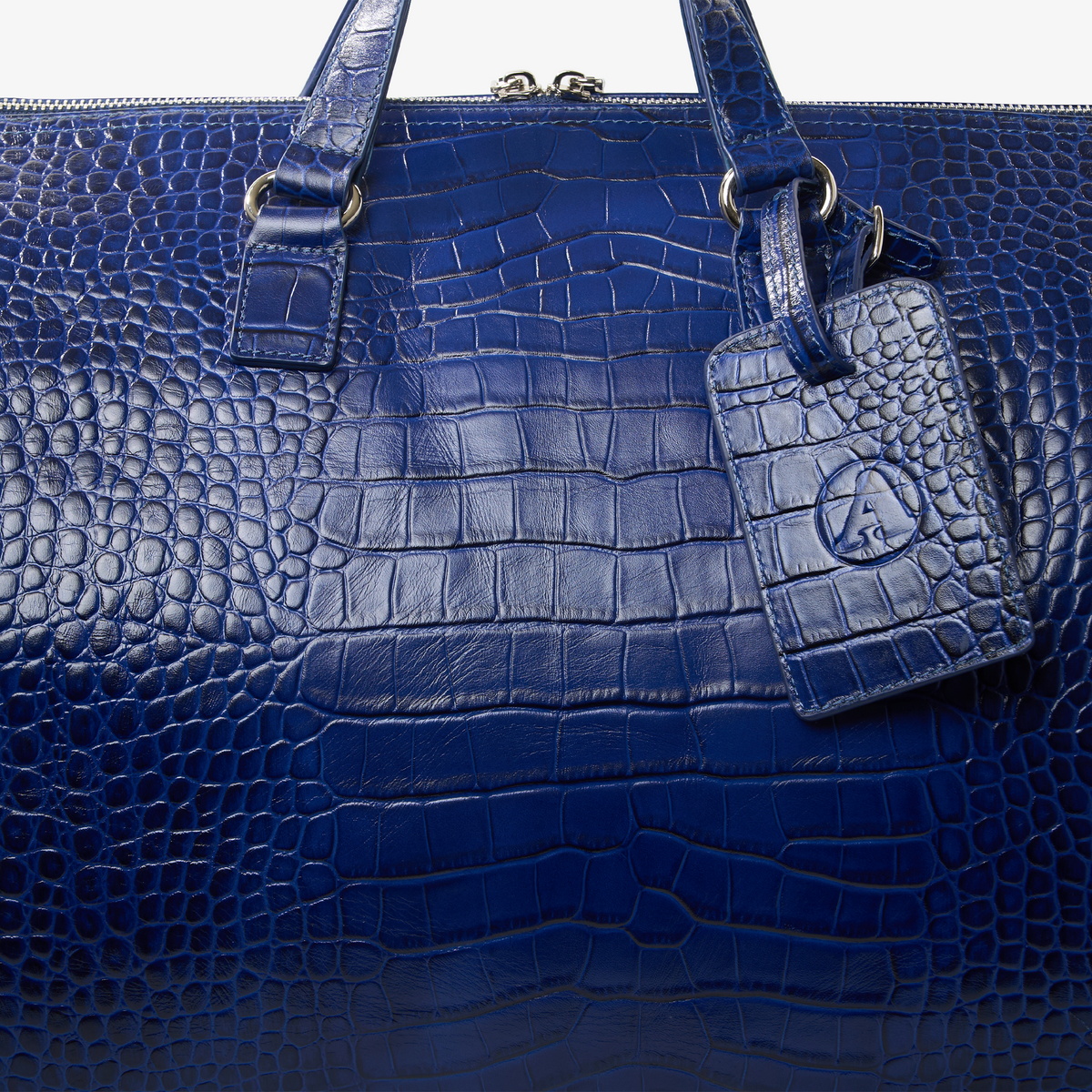 NAVY CROC DUFFLE BAG